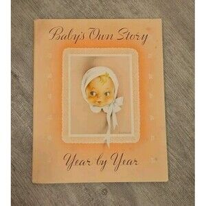 Vintage 1941 Baby Book Baby's Own Story Year By Year Record Cecile Lamb - Unused